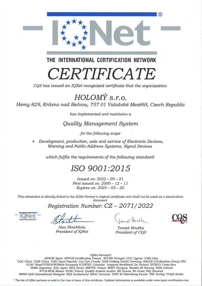 HOLOMY s.r.o. - 